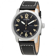 Load image into Gallery viewer, Eco-Drive Chandler Black Dial Men's Leather Watch